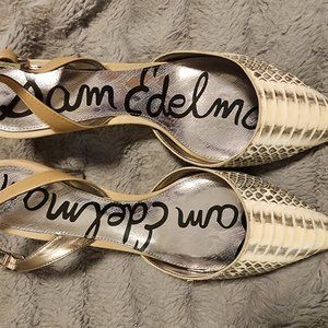 Sam Edelman Size 9 tan and black snake